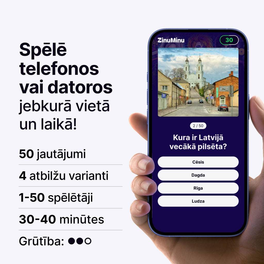 Erudīcijas spēle par Latviju – Cik labi Tu pazīsti Latviju?