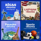 Rīgas viktorīna + Latvijas viktorīna + Pasaules viktorīna + Sporta viktorīna